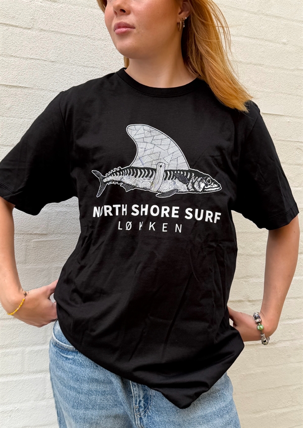 North Shore Surf Logo T-Shirt - Black 